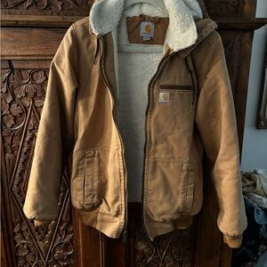 Carhartt Tan Sherpa-Lined Jacket